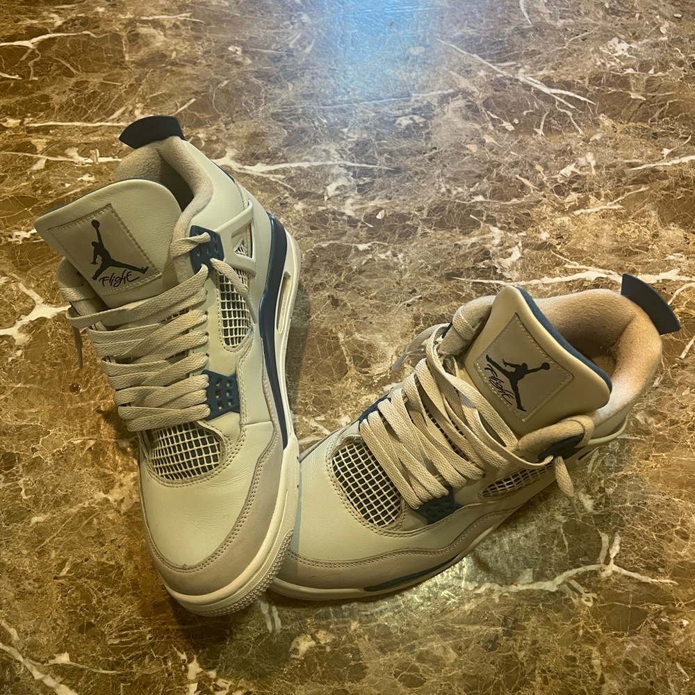 Jordan Gray and Blue Sneakers Modern Athletic Style